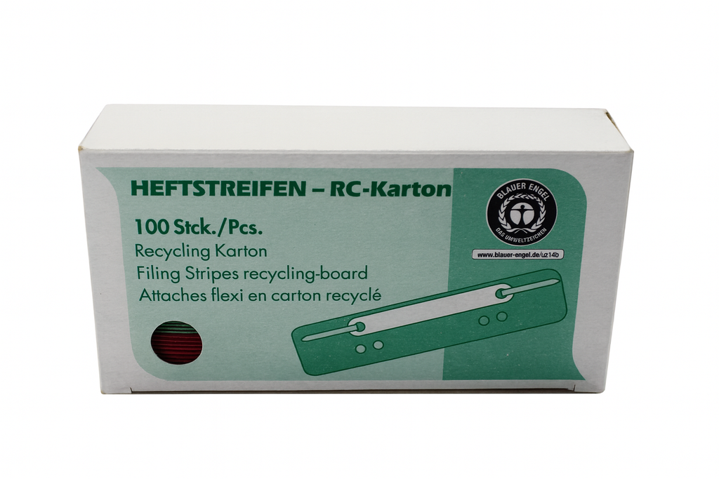 Heftstreifen Wekre 34 x 150mm, farbig sortiert aus Karton, 100 Stück