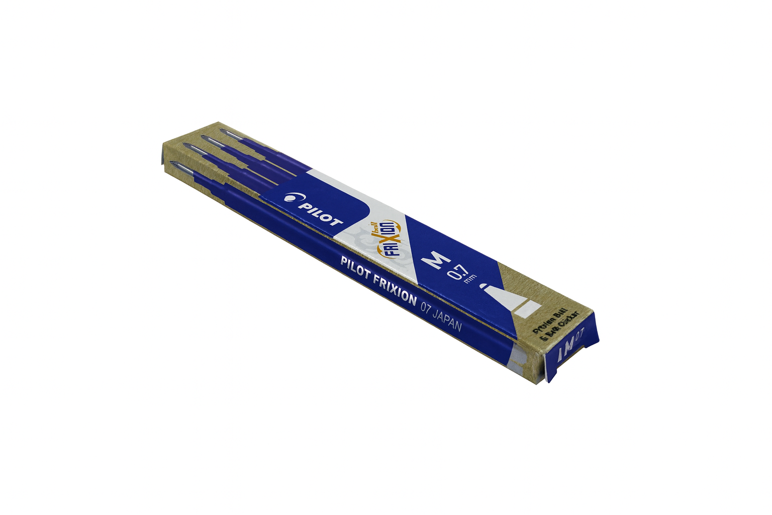 Tintenrollermine Pilot Frixion Ball Clicker, 0.35 mm, Schreibfarbe blau, 3 Stück