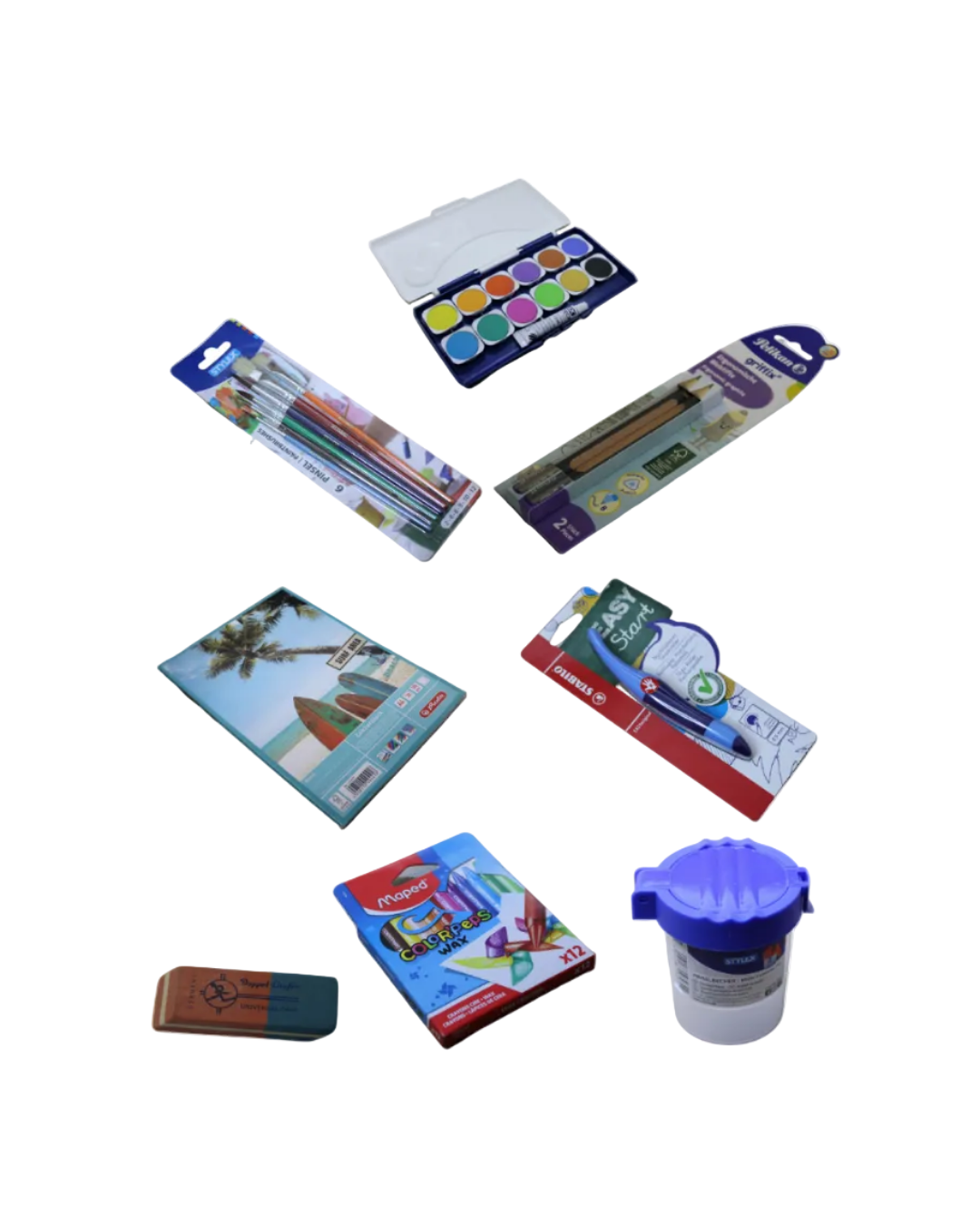 Grundschulstarter-Paket Middle, 11 teilig, Pelikan, Stabilo, Läufer, Maped, Herlitz, Stylex