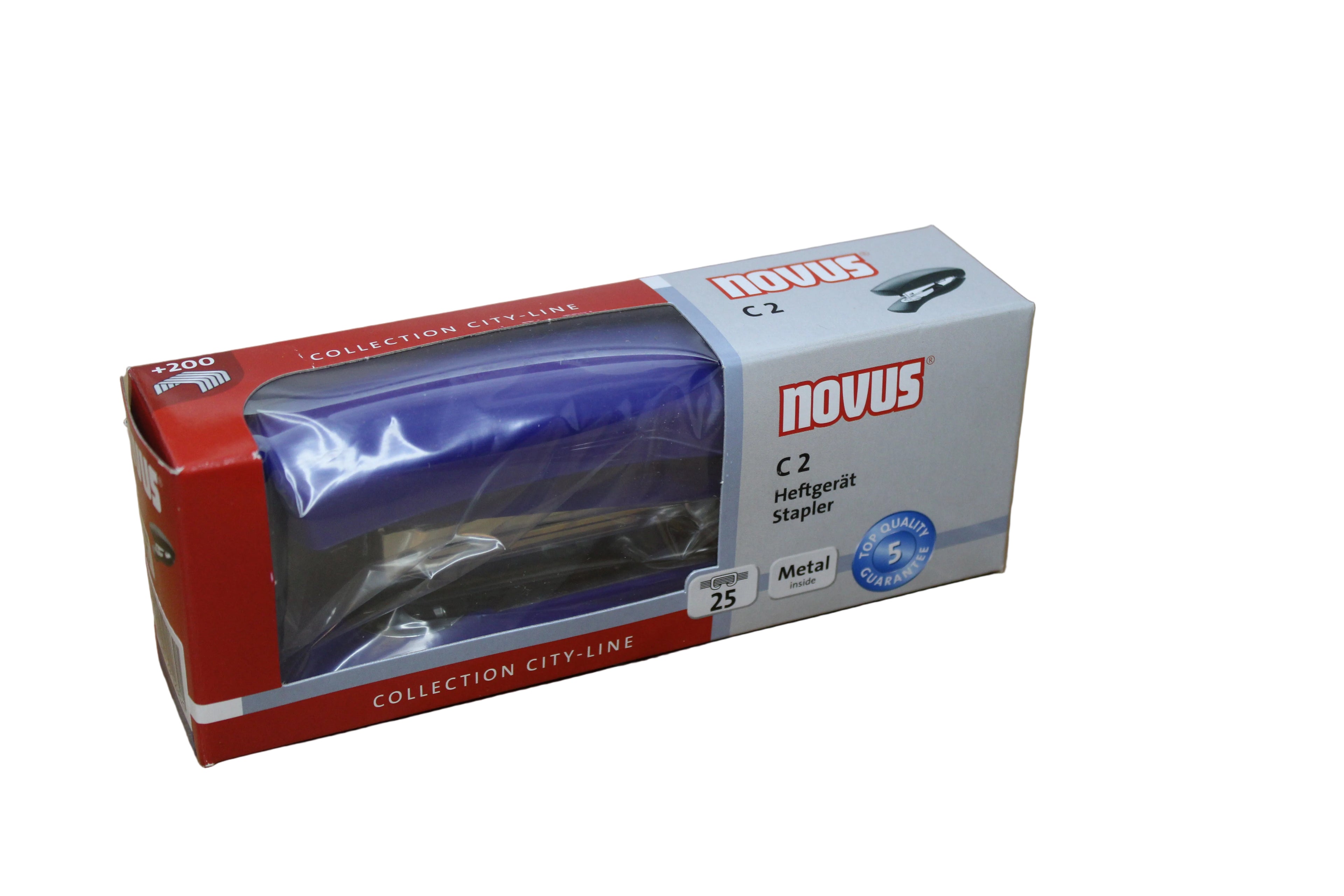 Novus C2 Heftgerät 25 Blatt, blau