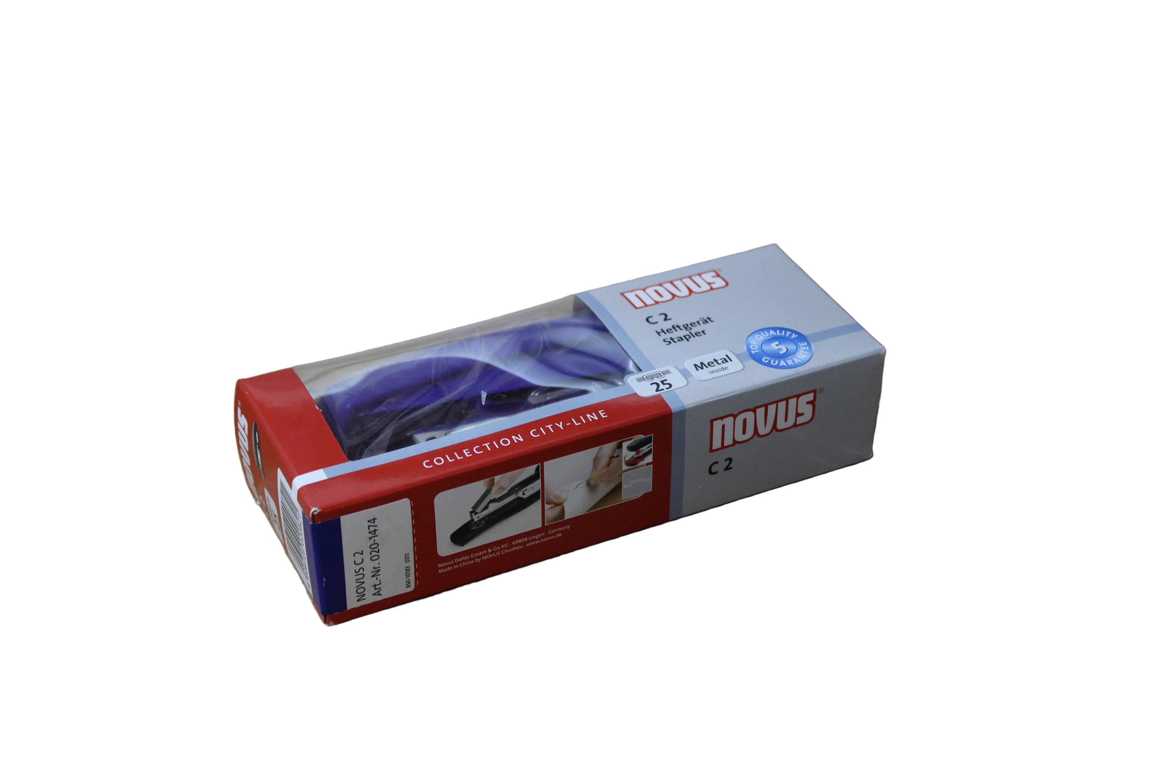 Novus C2 Heftgerät 25 Blatt, blau