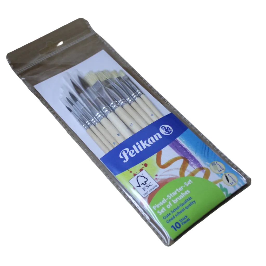 Pelikan Pinsel-Starter-Set, 10-Teilig, PL10/SB