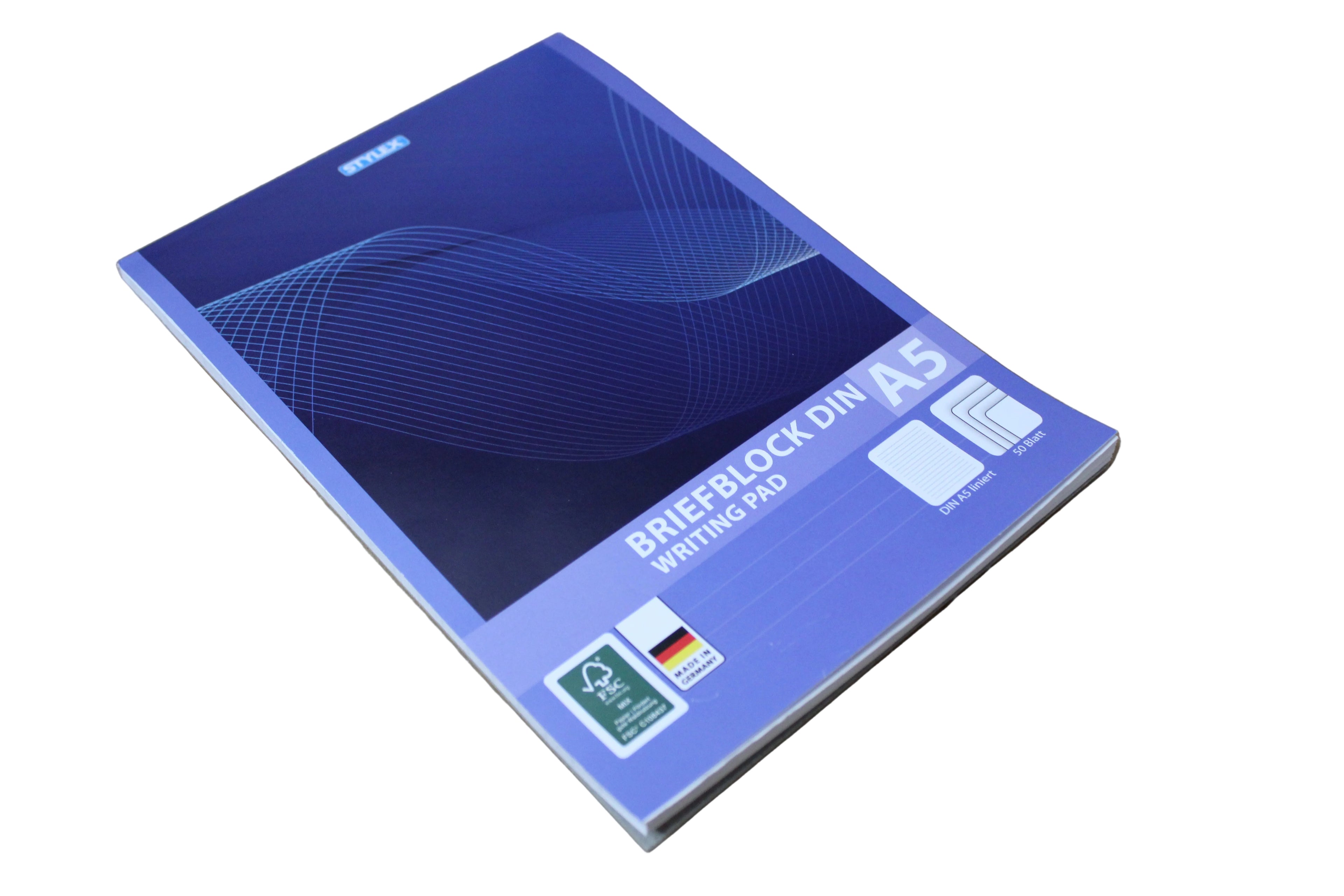 Stylex Briefblock, A5, 70 g/m2, weiß, 50 Blatt, 40025