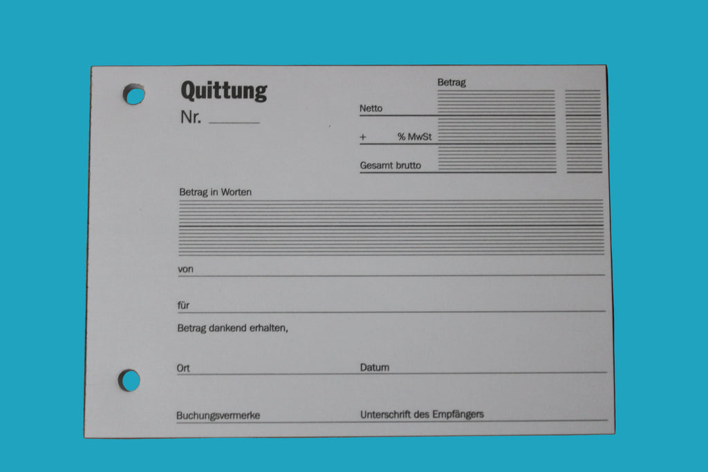 Stylex Quittungen, A6, 50 Blatt, 40083