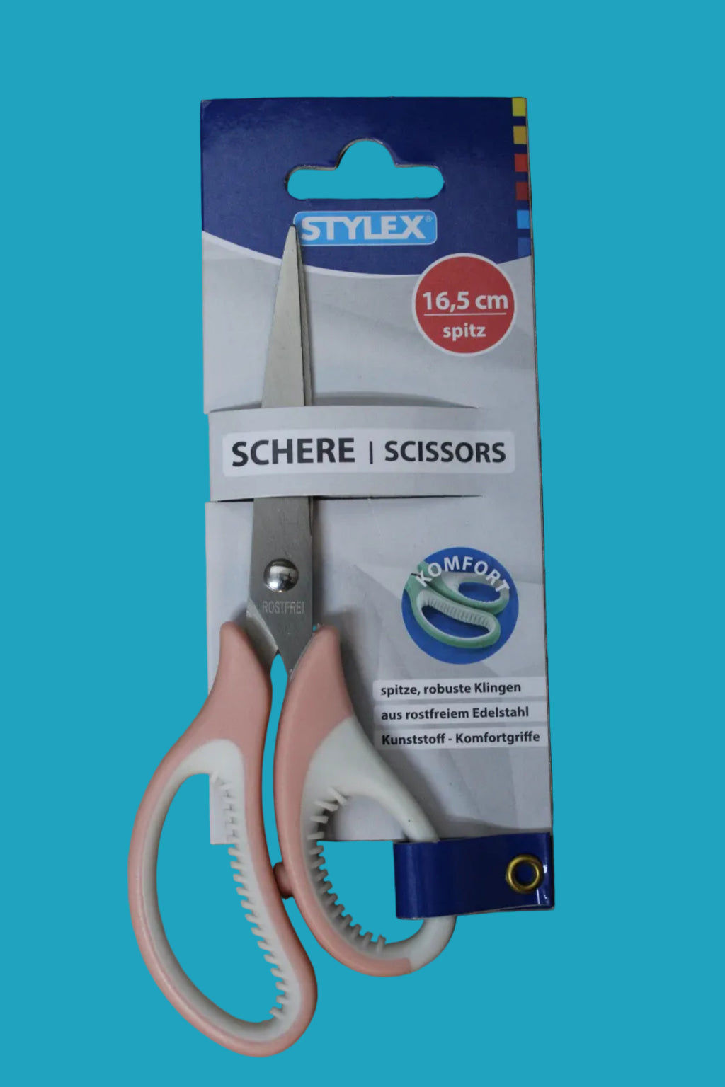 Stylex Schere, 16,5cm, farbig sortiert, 42725