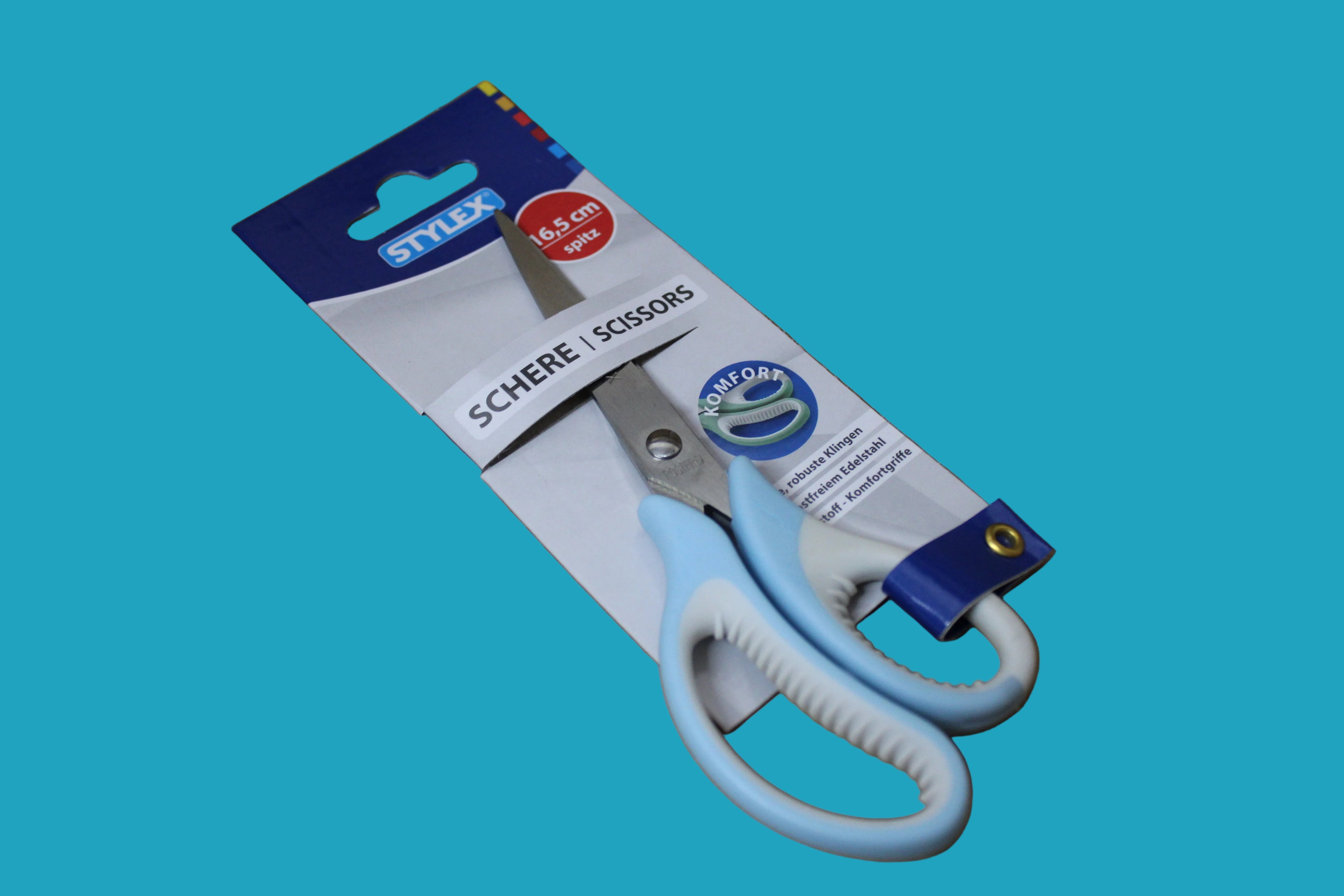 Stylex Schere, 16,5cm, farbig sortiert, 42725