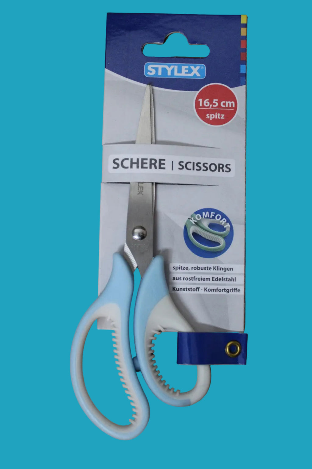 Stylex Schere, 16,5cm, farbig sortiert, 42725