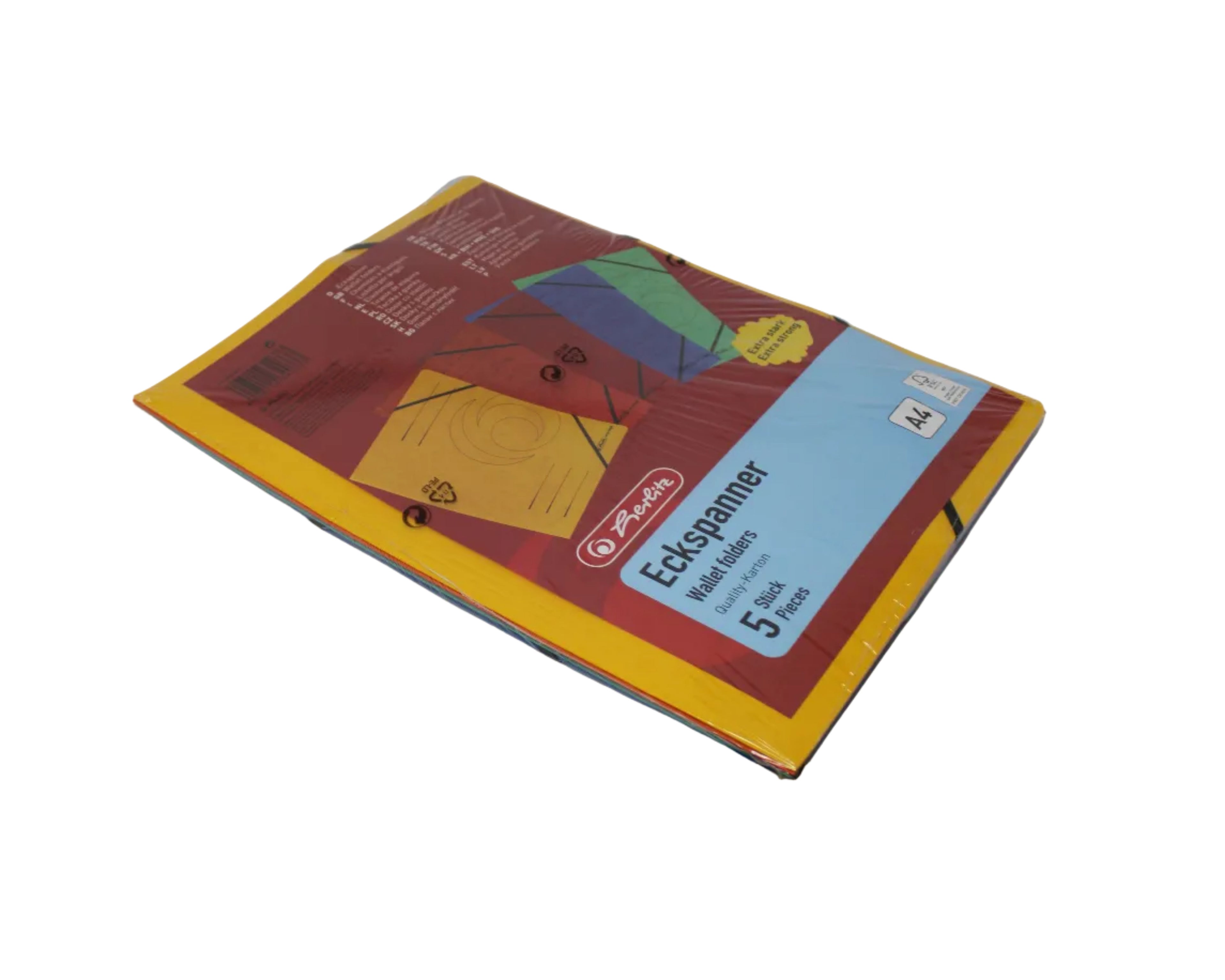 Herlitz Eckspanner, easy orga, A4, Karton, farbig sortiert, 5 Stück, 10902872