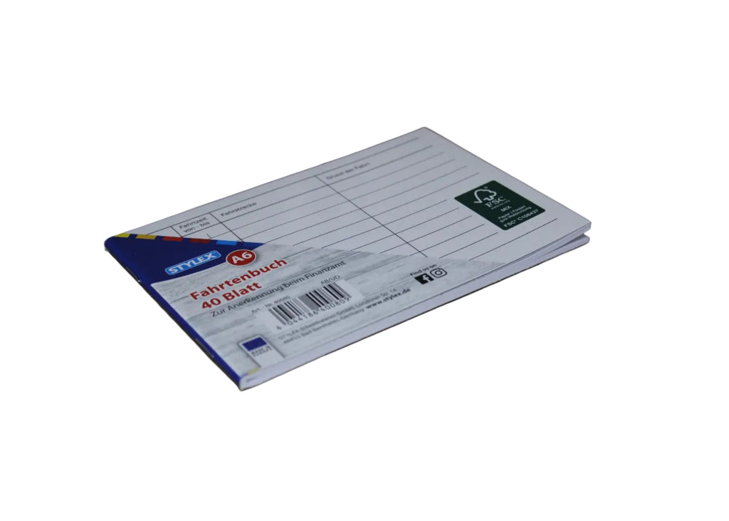 Stylex Fahrtenbuch, für PKW, A6 quer, 40080