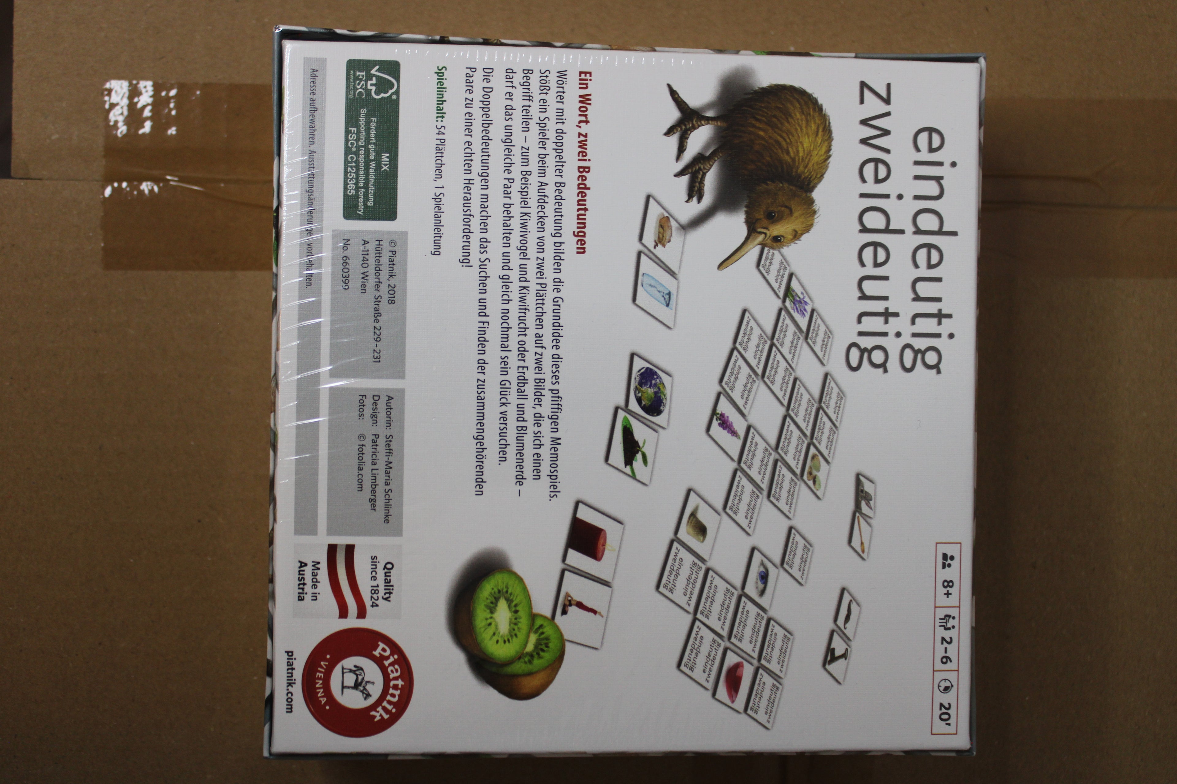 Piatnik Kartenspiel, Eindeutig Zweideutig, ab 8 Jahre, 2-6 Spieler, 660399