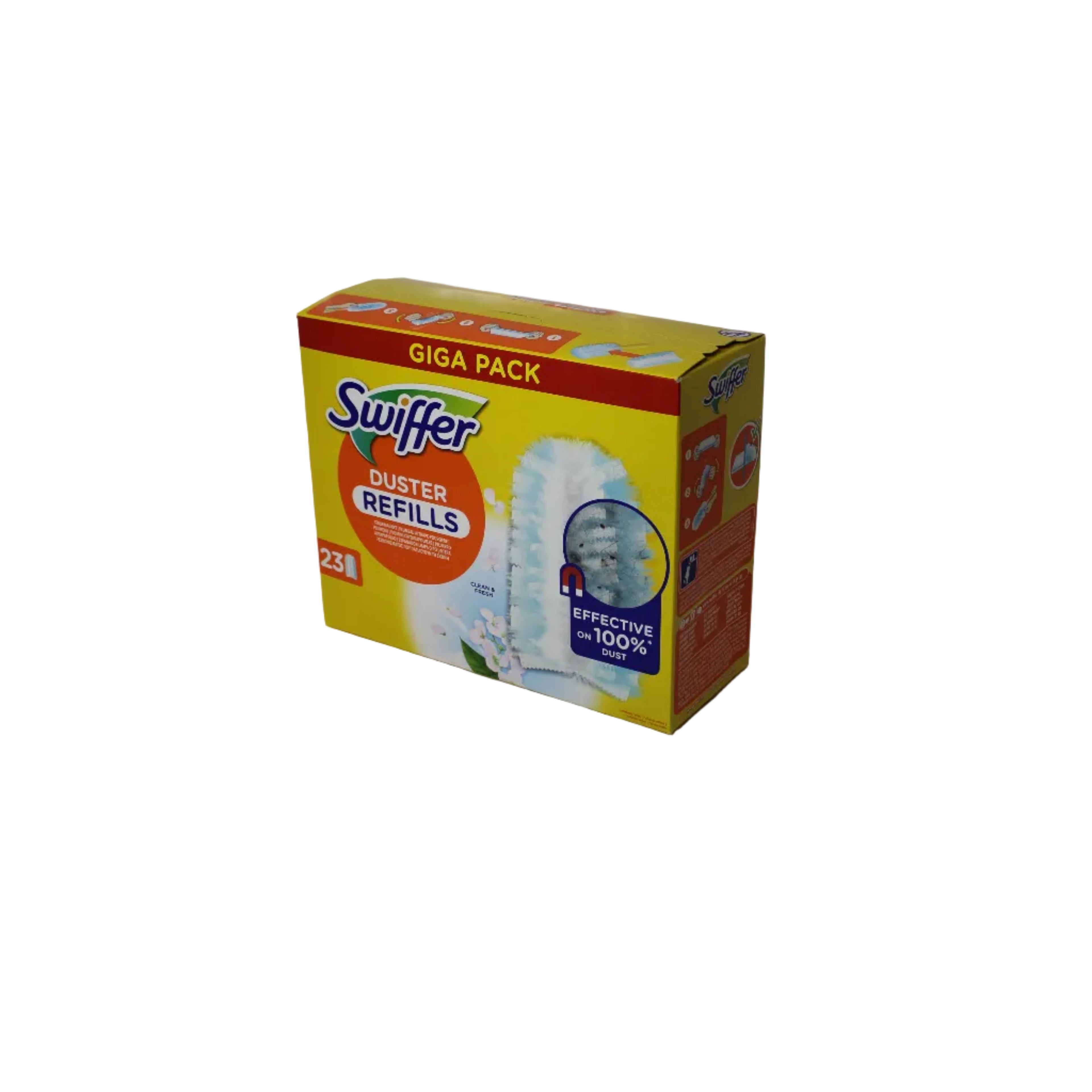 Swiffer Staubmagnet mit Duft Clean & Fresh, Nachfüllpack, 23 Tücher