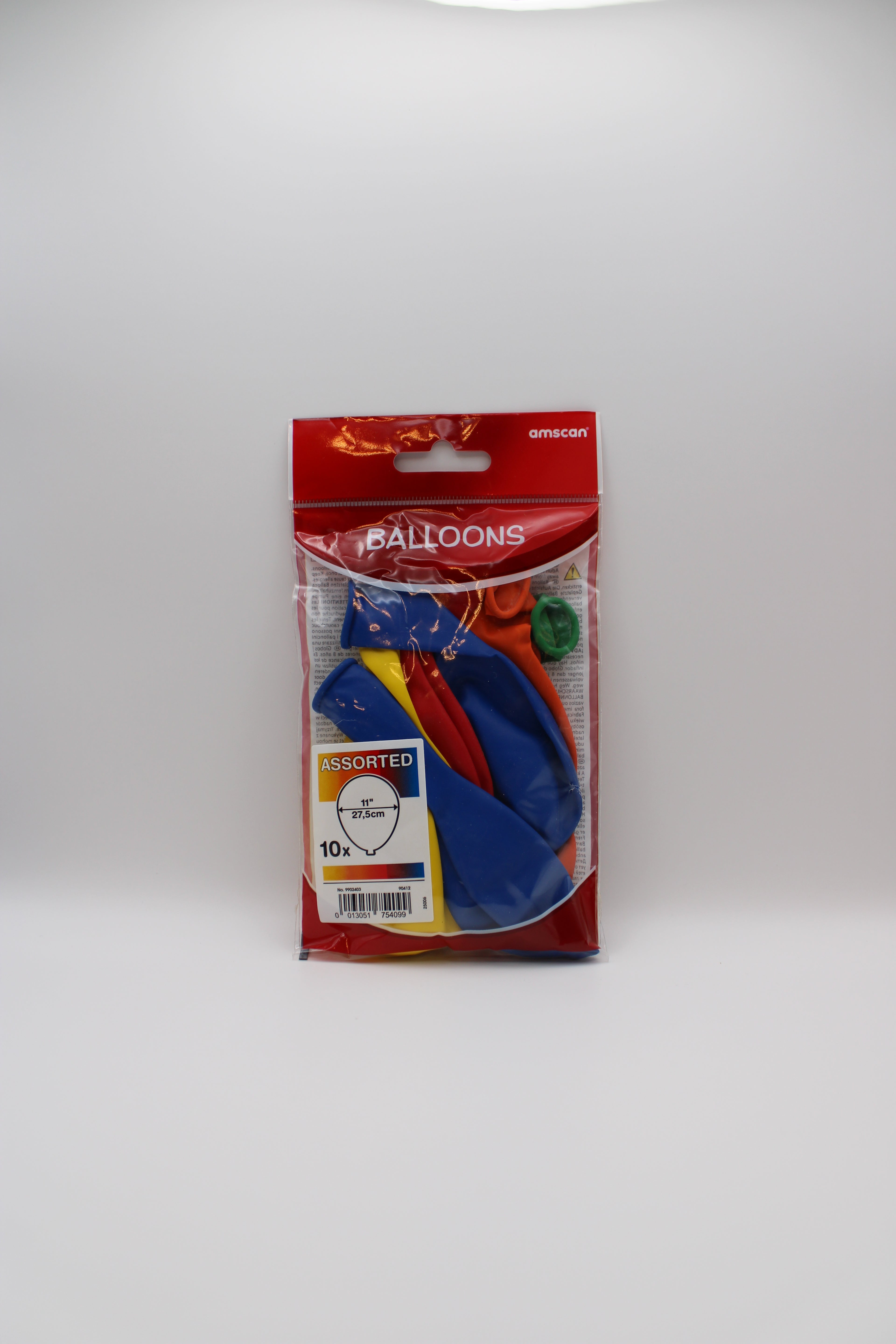 Luftballons Amscan , rund, farbig, Ø 27,5 cm, 10 Stück, 9902403