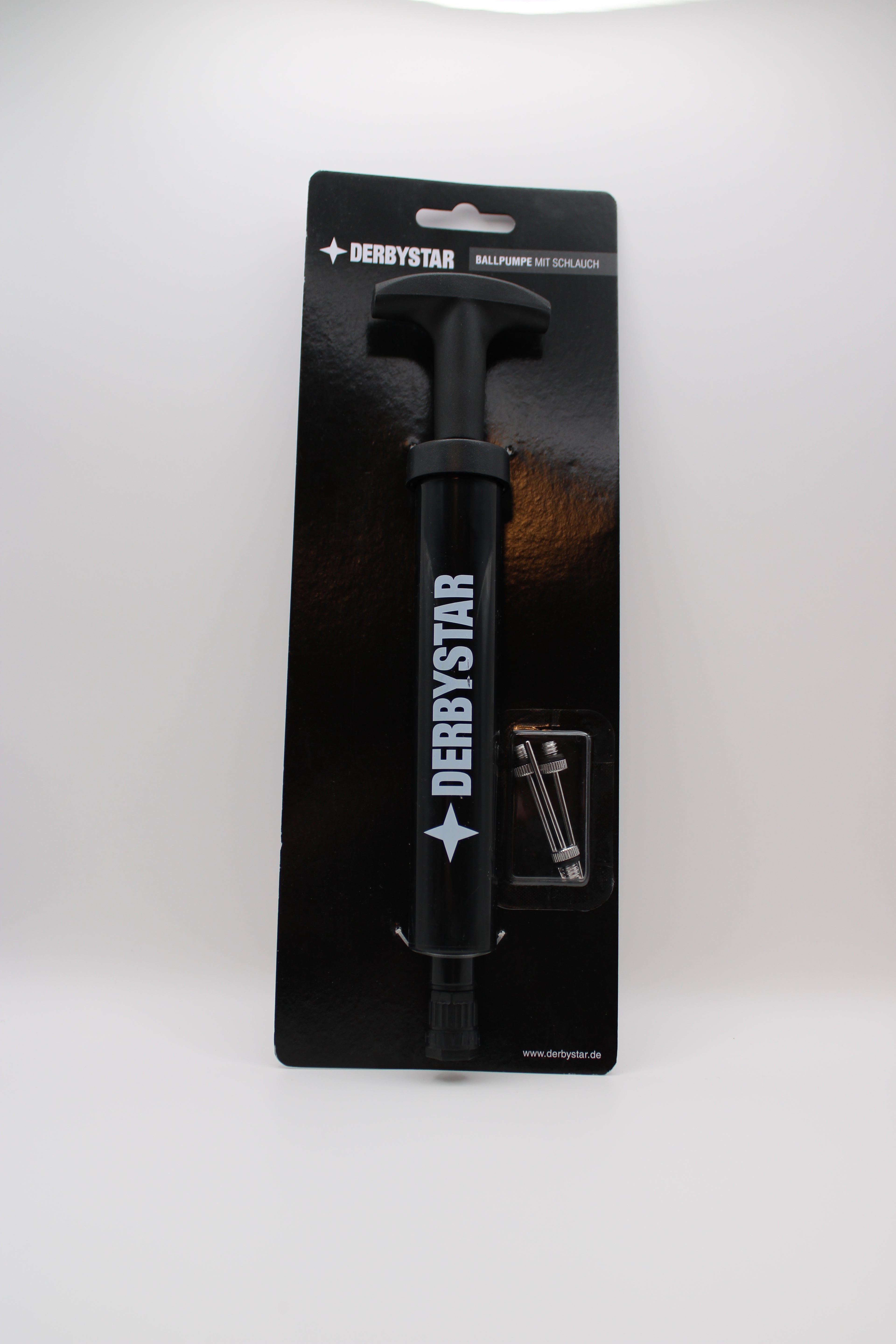 Derbystar Ballpumpe, für Bälle & Sitzkissen, Nadelventil, mit Schlauch, 4097000000
