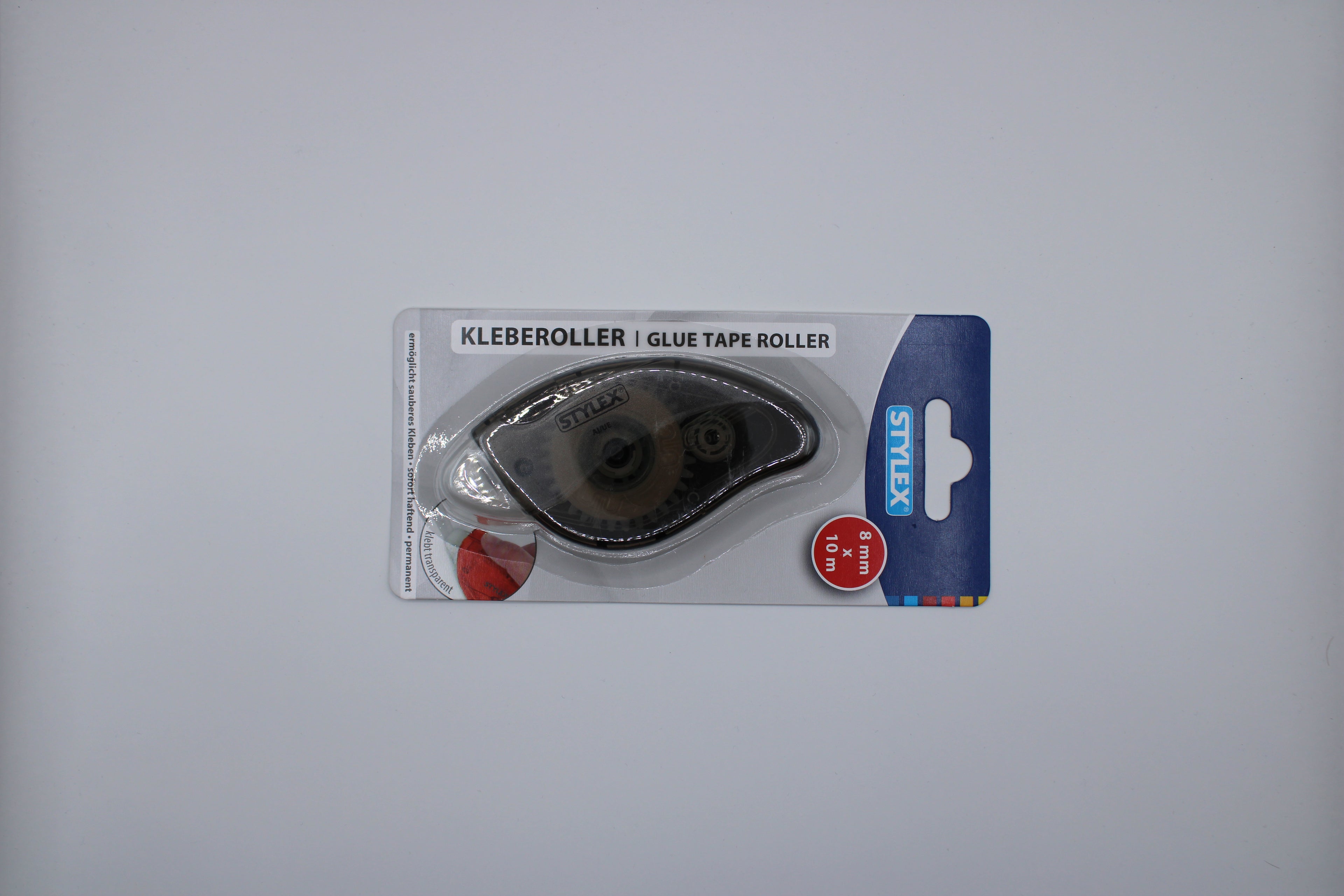 Kleberoller Stylex, Glue Tape Roller Stylex, 8mm x 10m, klebt transparent, 31029