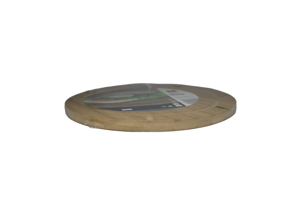 Bambus-Brett HI, Schneidbrett, rund, Ø 25x1cm,