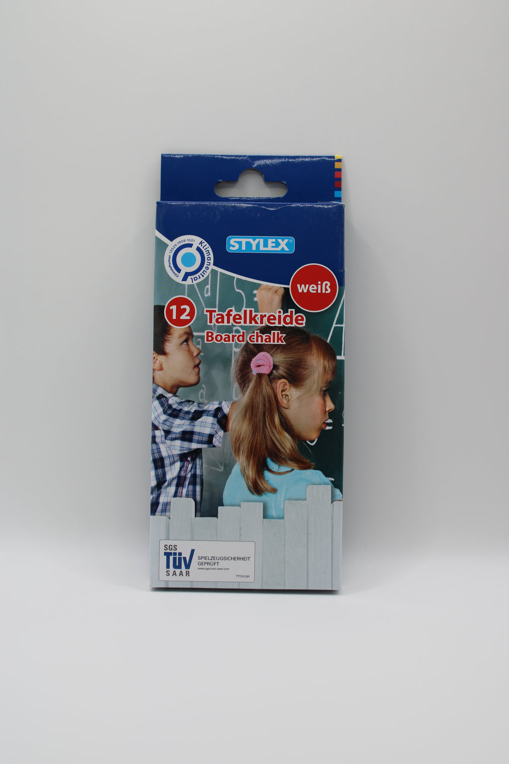 Tafelkreide Stylex, Board chalk, 12 Stangen, Tafelkreide, weiß, 25001