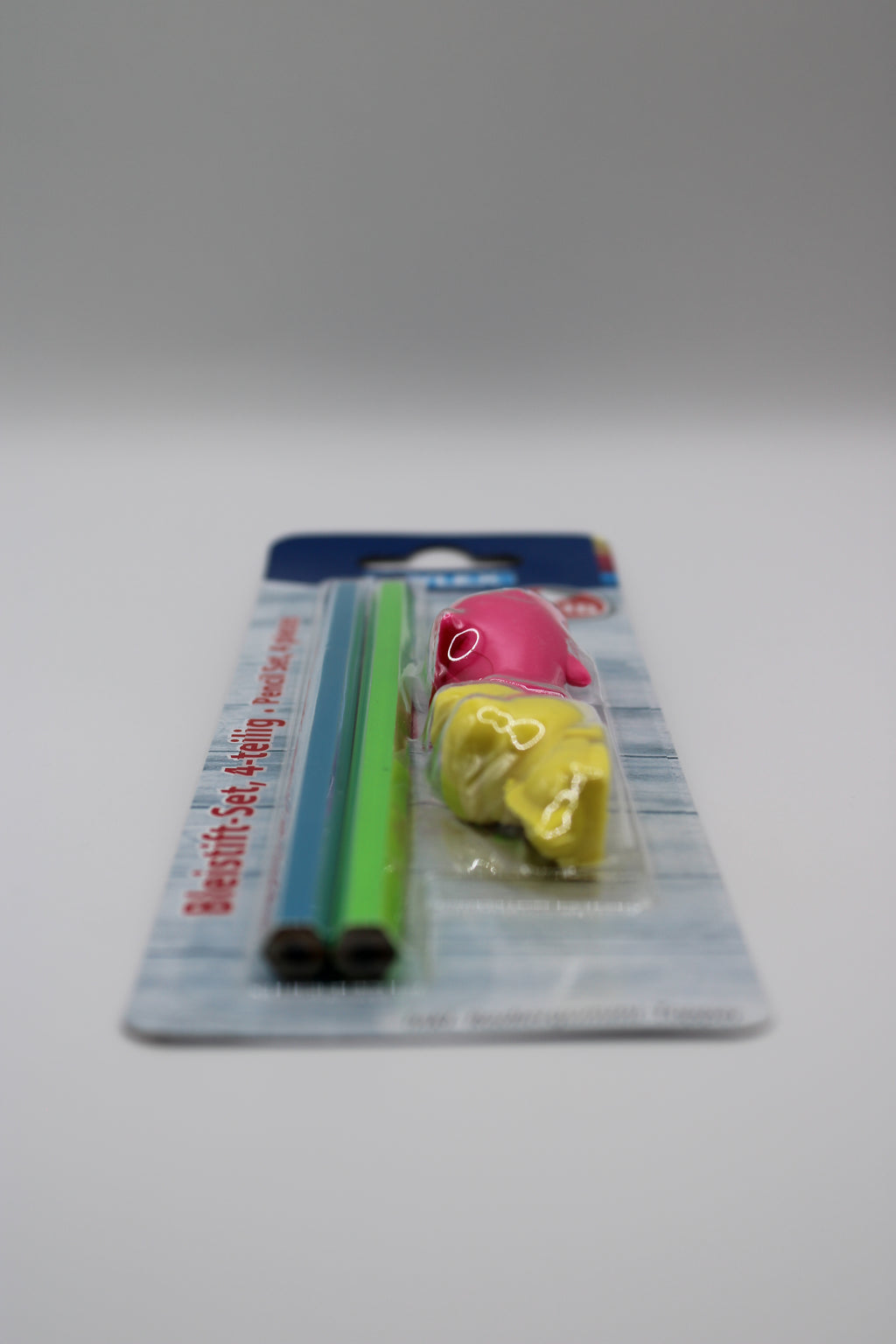 Bleistift-Set Stylex, Pencil Set, 4-teilig, Härtegrad HB, 2 Bleistifte und 2 Radiergummi-Topper zum Aufstecken auf den Bleistift, 37148