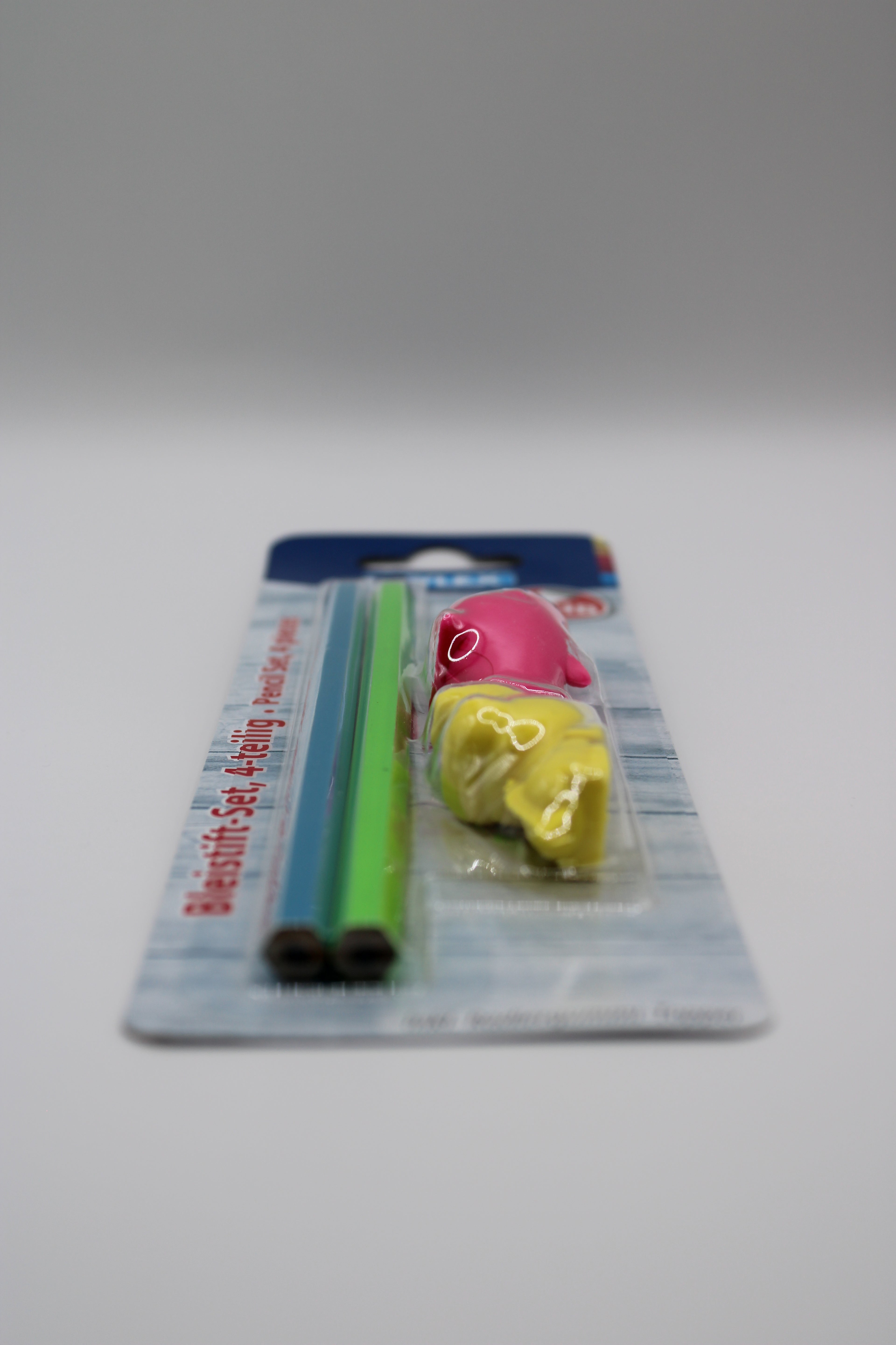 Bleistift-Set Stylex, Pencil Set, 4-teilig, Härtegrad HB, 2 Bleistifte und 2 Radiergummi-Topper zum Aufstecken auf den Bleistift, 37148