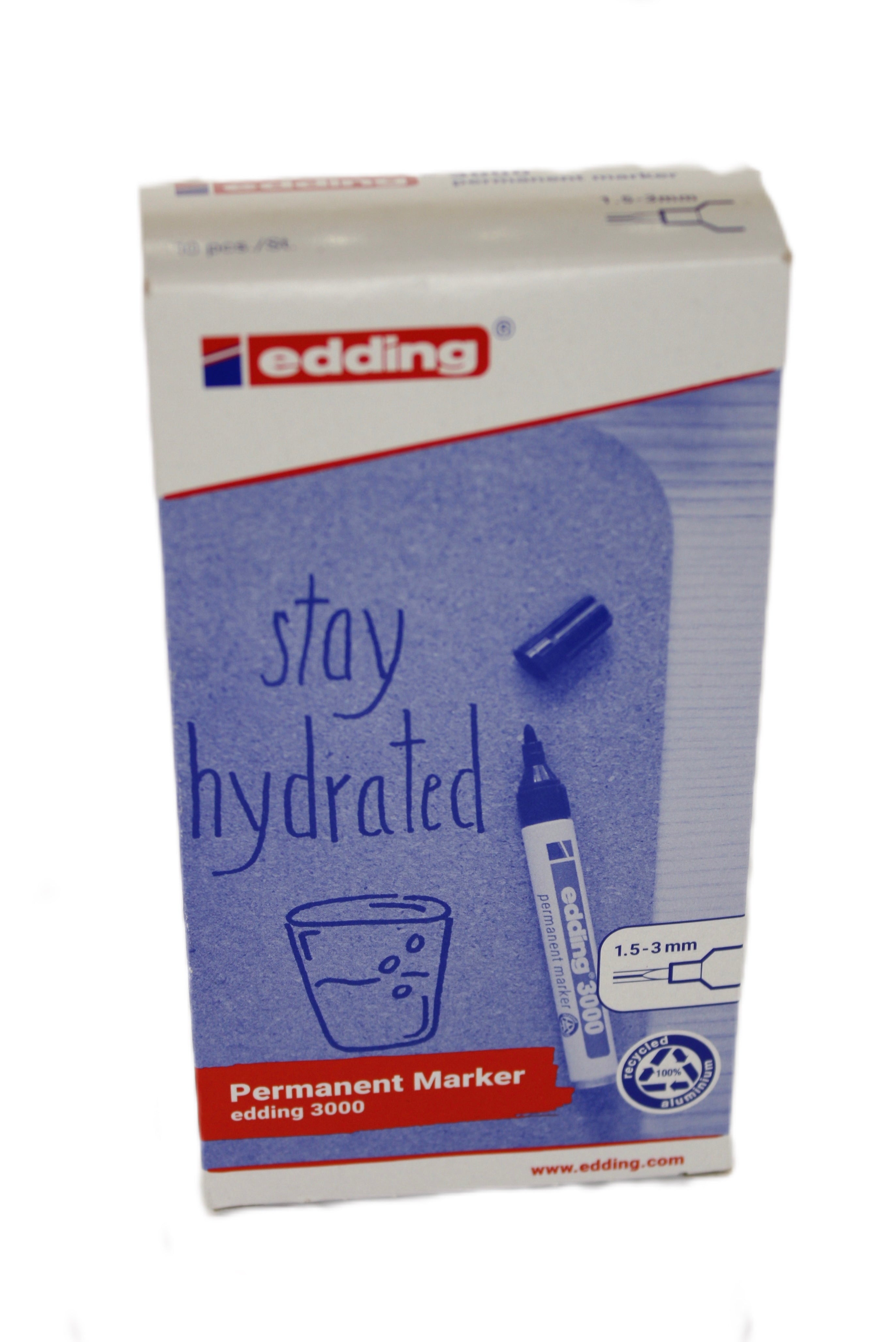 Permanentmarker Edding 3000 Strichbreite 1,5 - 3mm, schwarz