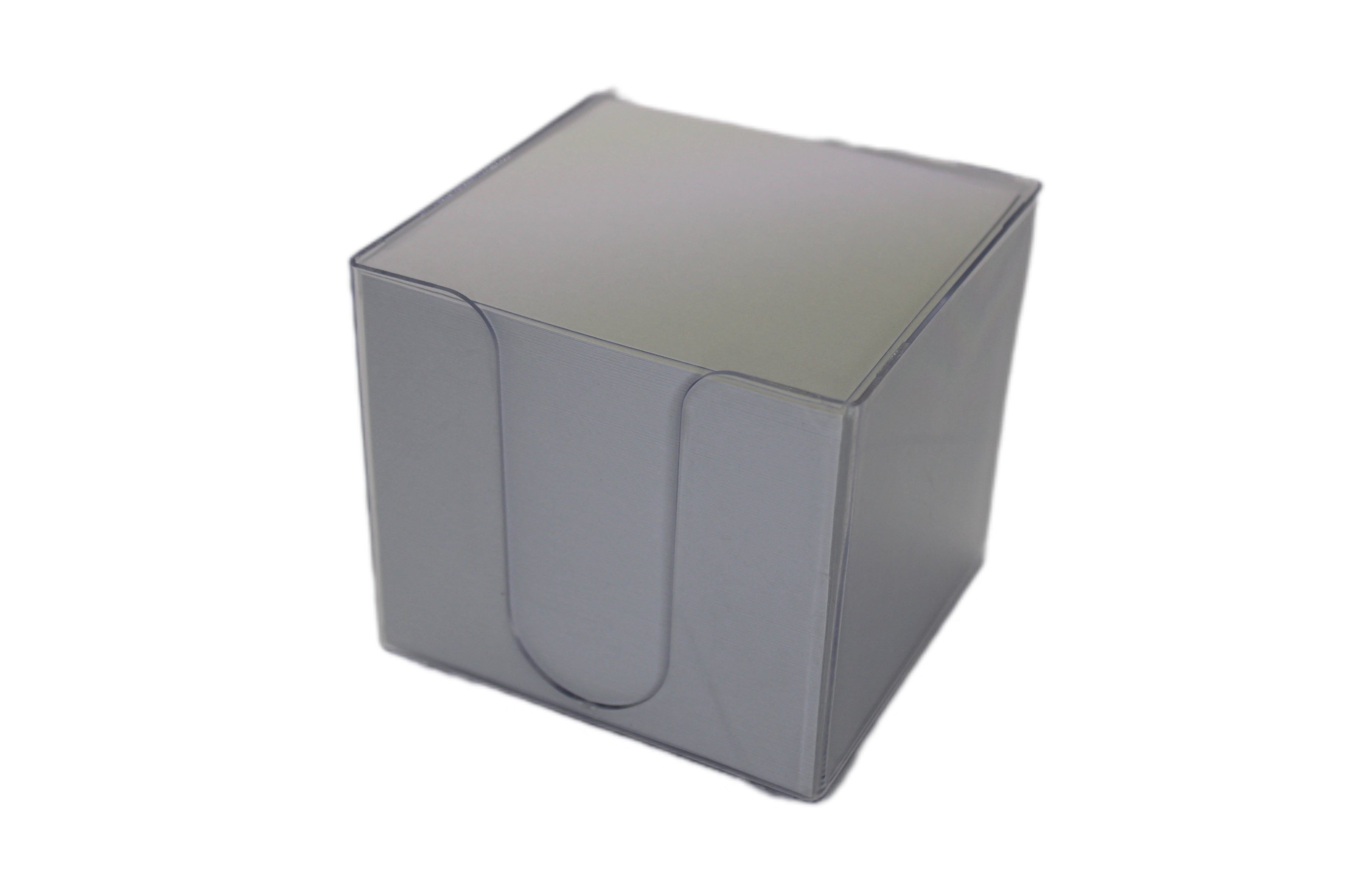 Zettelbox Stylex, glasklar – gefüllt mit 700 Notizzetteln