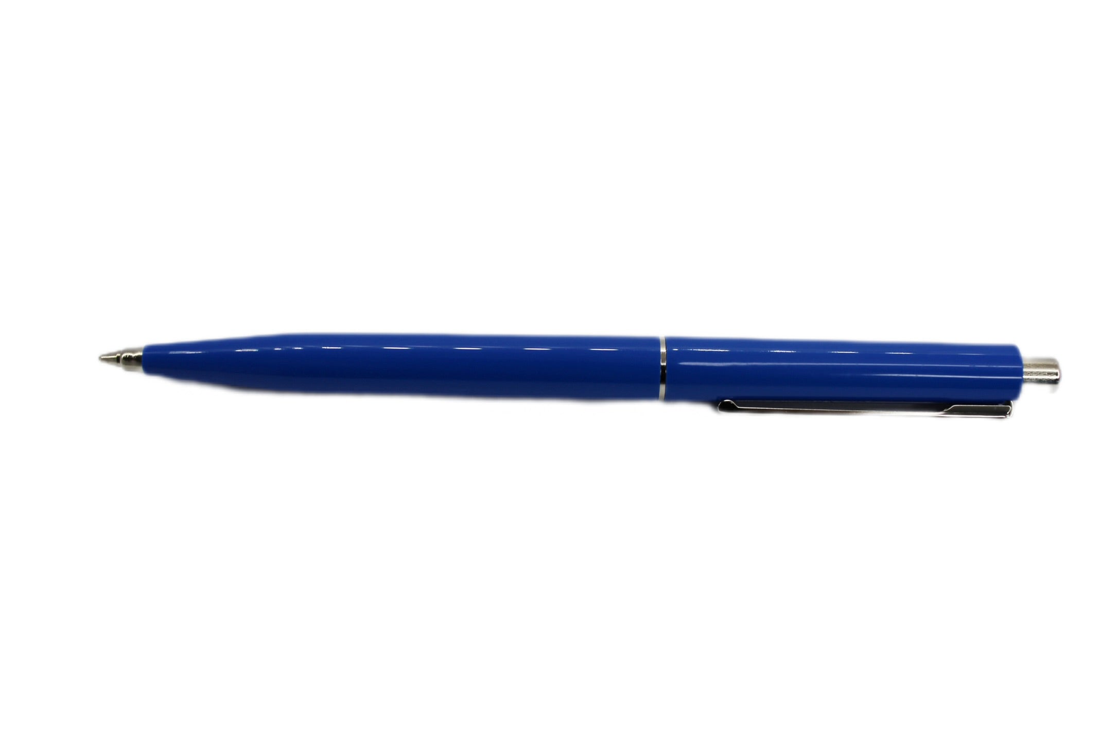 Kugelschreiber Senator Point – Gehäuse blau, Schriftfarbe blau